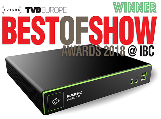 TVB_2018-Best_of_show IBC 2018 - Best of Show Award
